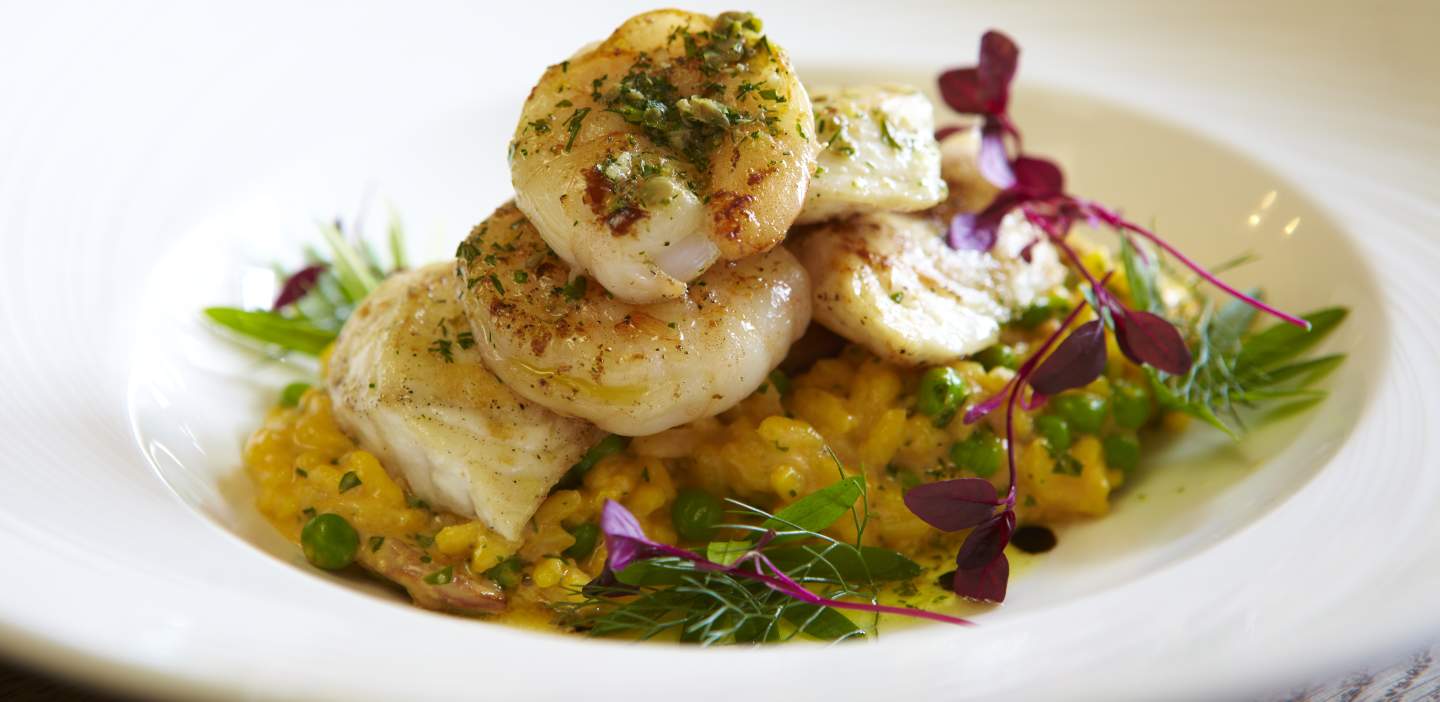 An image on seafood from a Yorkshire coast restaurant
