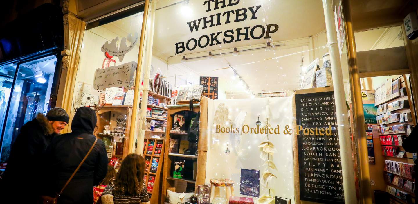 An image of a bookshop in Whitby