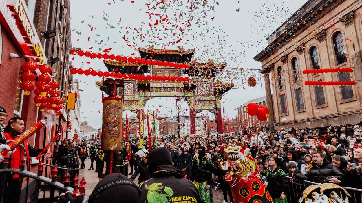 Chinese new year shop festival
