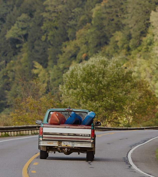 Truck on the road