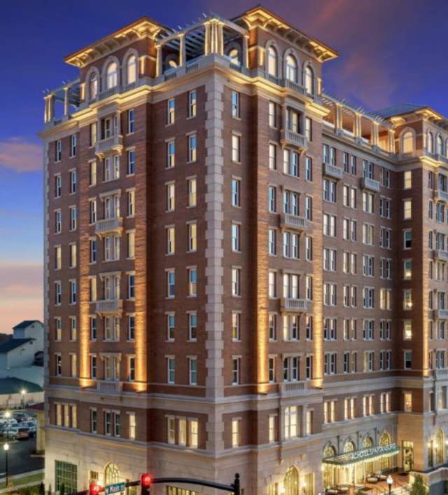 exterior shot of the sc hotel spartanburg