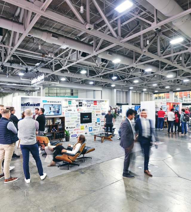 Attendees at the Salt Palace Convention Center