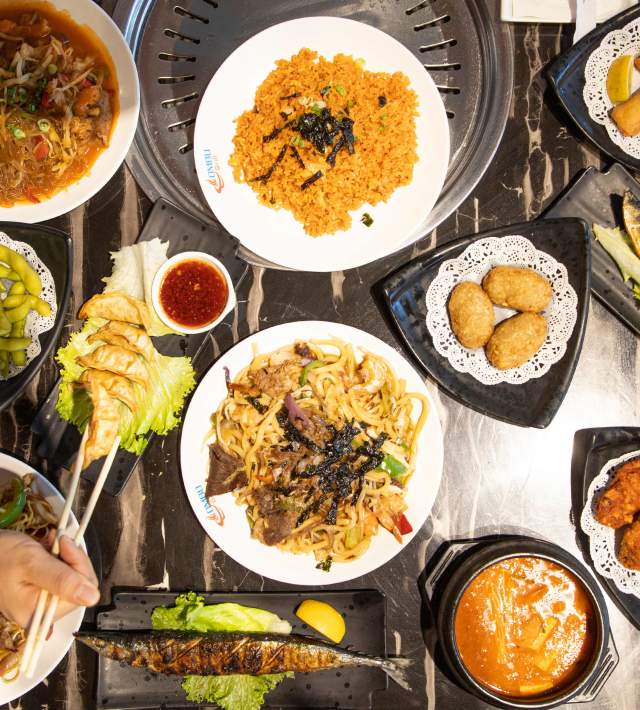 Korean food at OMBU Grill