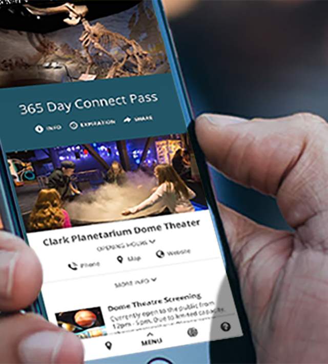Visit Salt Lake Connect Pass on smartphone