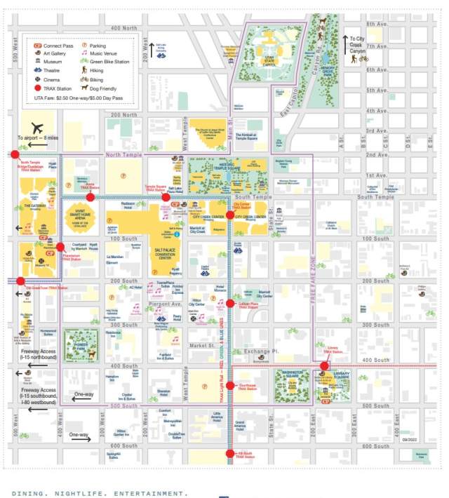 Downtown Salt Lake Map