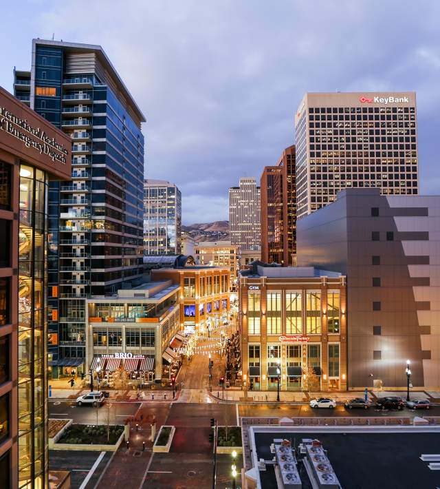 Downtown Salt Lake at Night