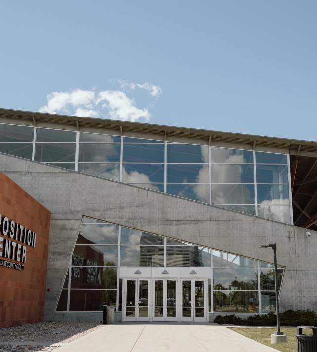 View of the Mountain America Expo Center North Entrance
