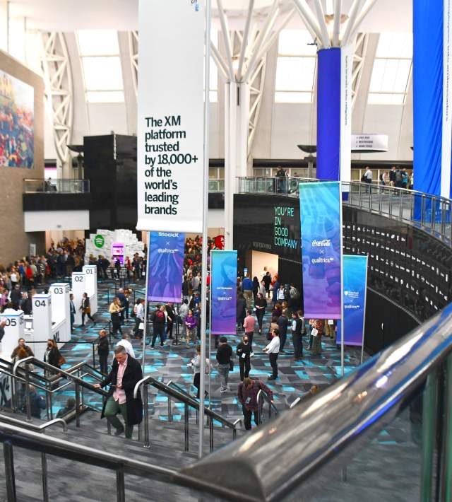 Attendees at the Salt Palace Convention Center