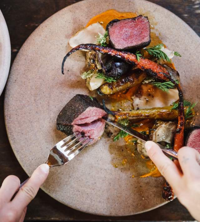 Steak dish at Pallet