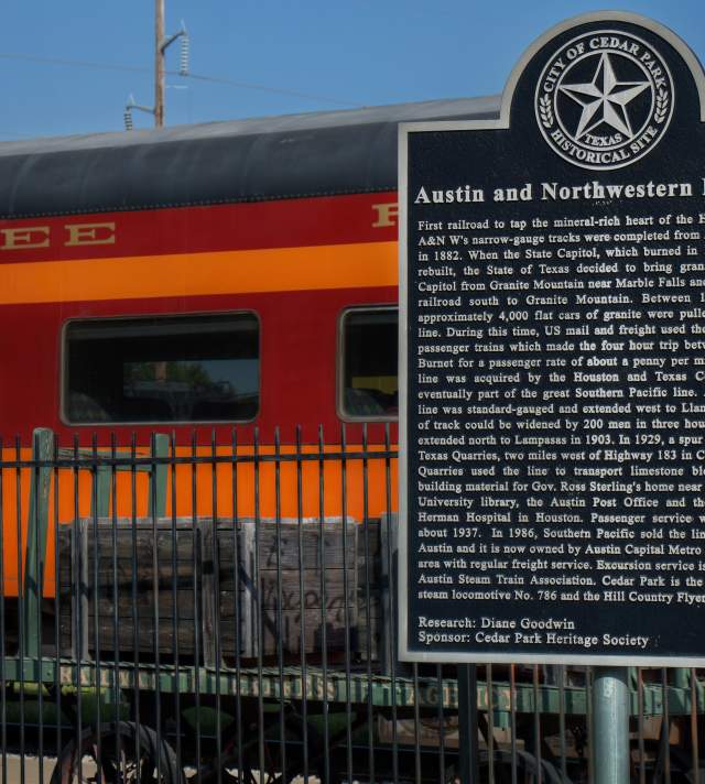 Austin Steam Train Historical Marker