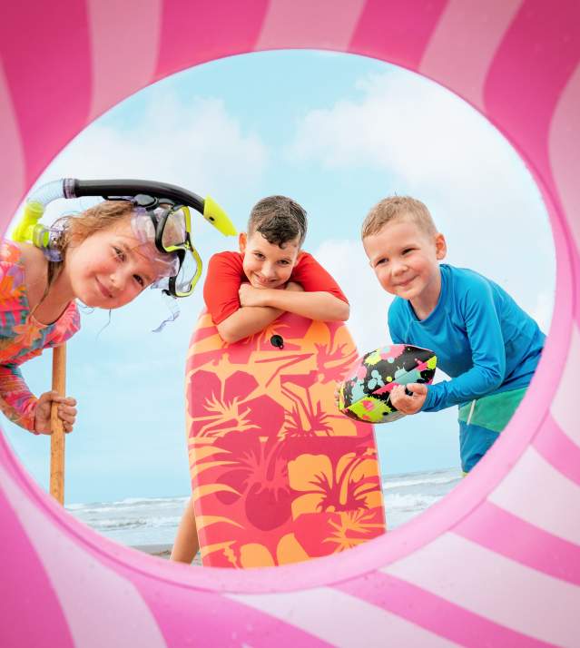 Kids Looking through Tube