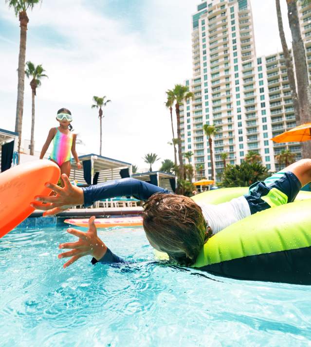 Kids Playing in Pool