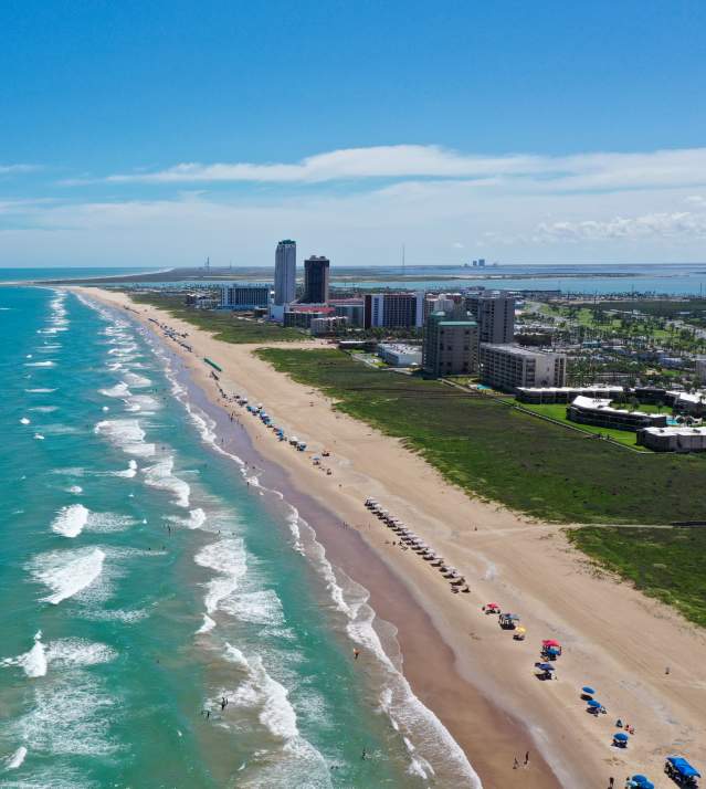 Beach Side Aerial of South End