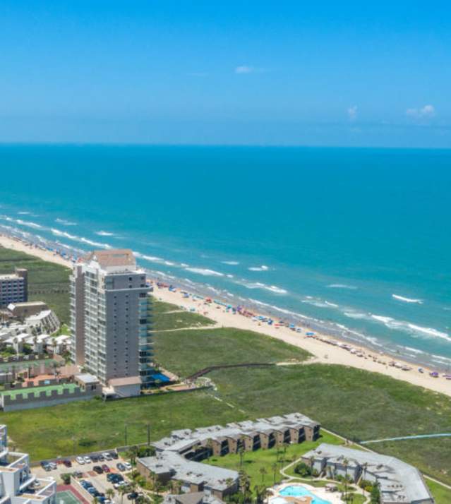 Shoreline aerial view