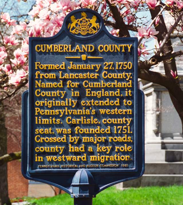 Cumberland County Historical Marker