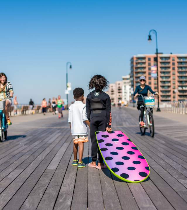 kids on the boardwalk