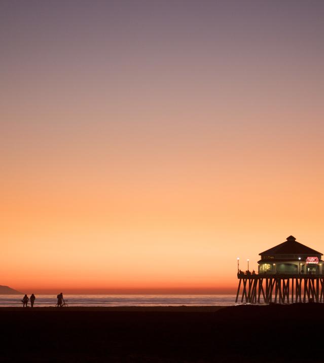 Huntington Beach Pier in California