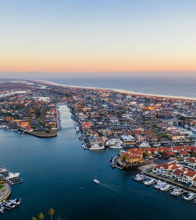 Huntington Harbour in Huntington Beach