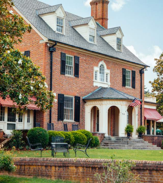 Outside the Hornsby House