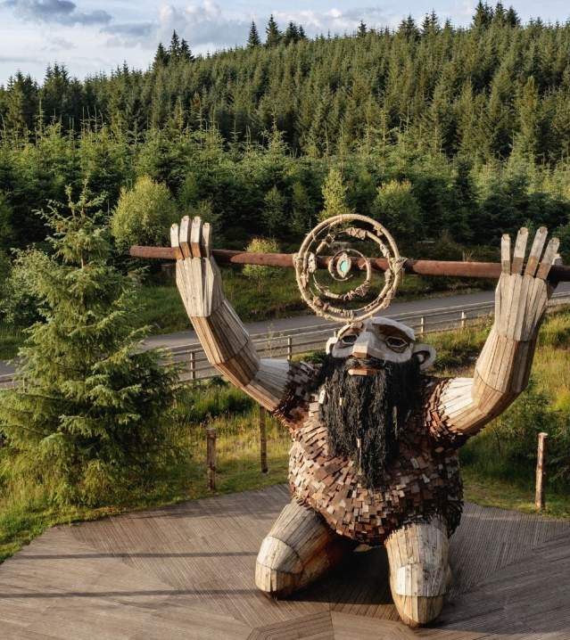 The Stargazer sculpture as part of the Sperrin Sculpture Trail