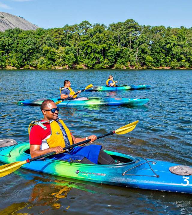 Kayaking Stone Mountain