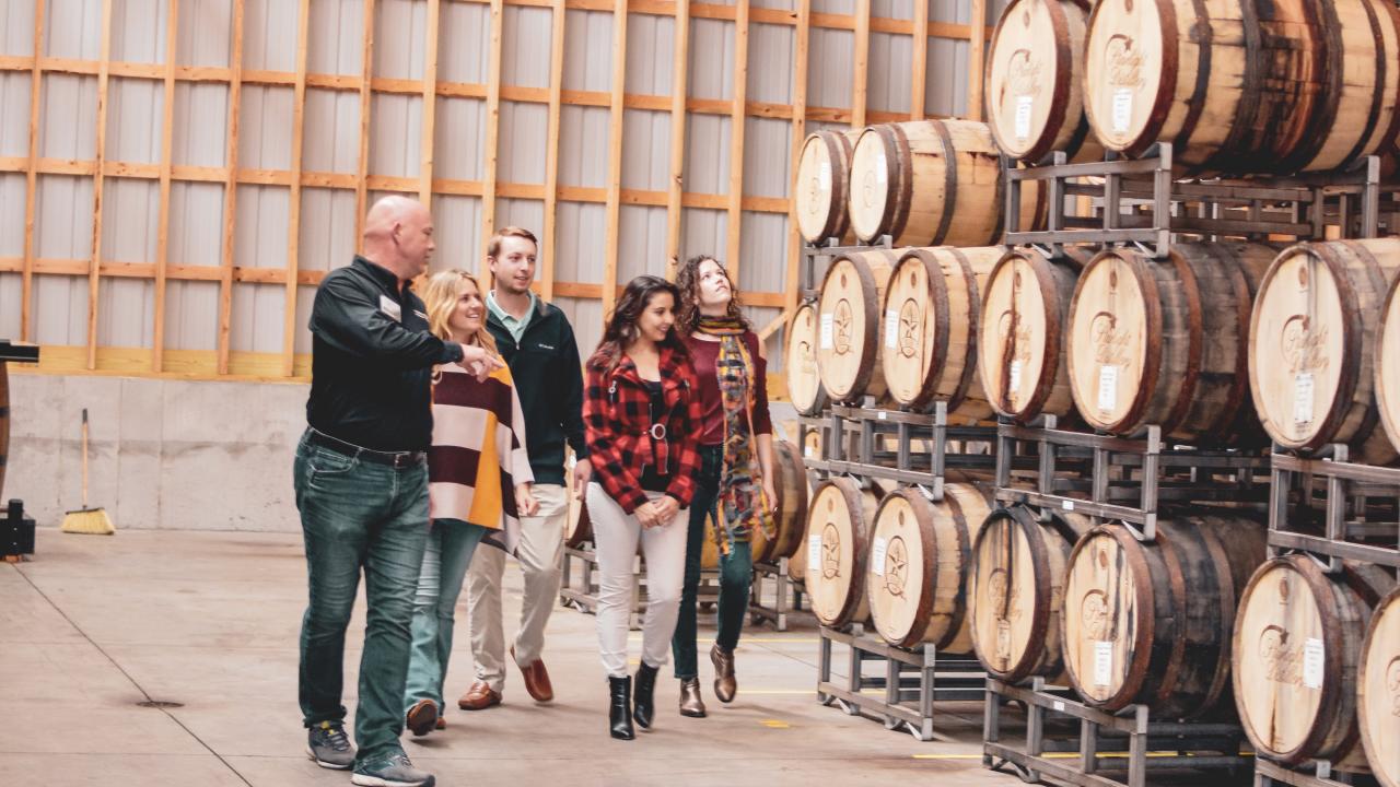 Huber's Starlight Distillery Barrels