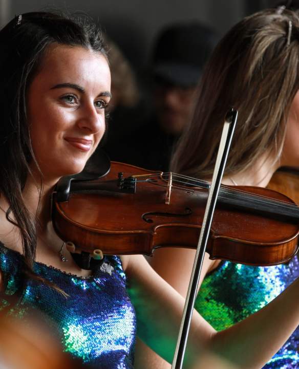 Musicians playing traditional instruments