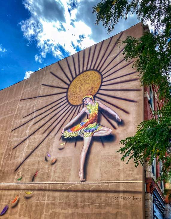The Danseur de Corde Rope Dancer Mural in Downtown Scranton