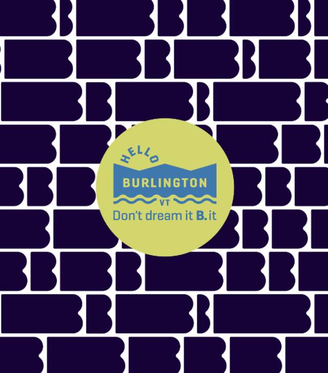 B Wall Paper - Blue - Logo