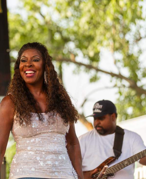Woman performing at John E Lawrence Jazz Festival