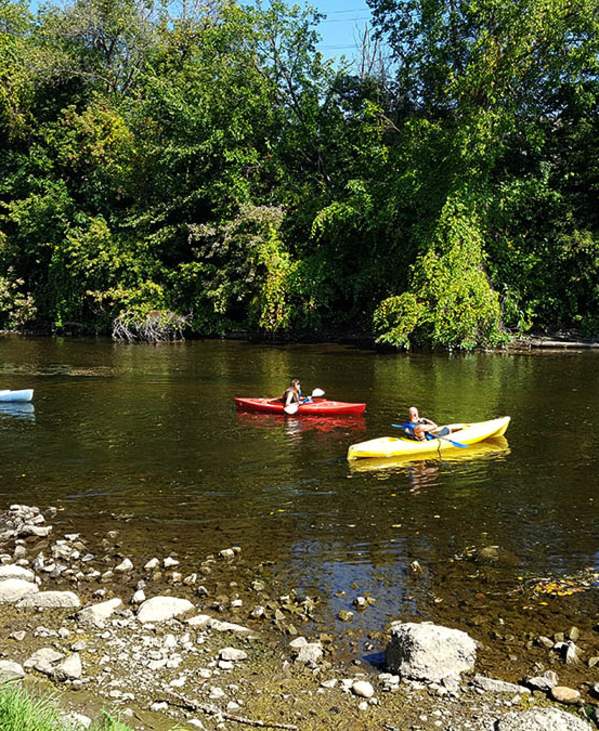 3 Huron River Kayakers