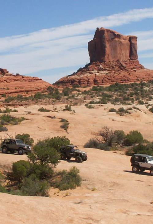 4WD through desert