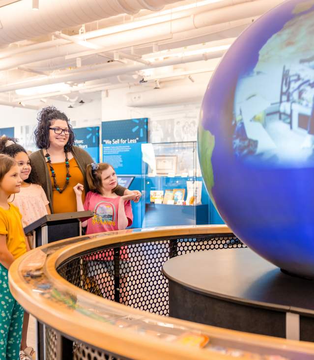 Visitors at Walmart Heritage Lab.