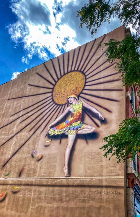 The Danseur de Corde Rope Dancer Mural in Downtown Scranton