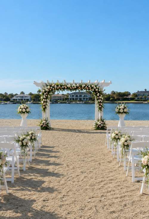 waterfront wedding