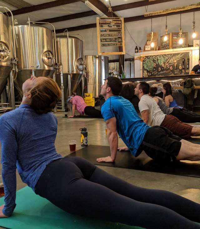 DirtbagAles Yoga and Beer