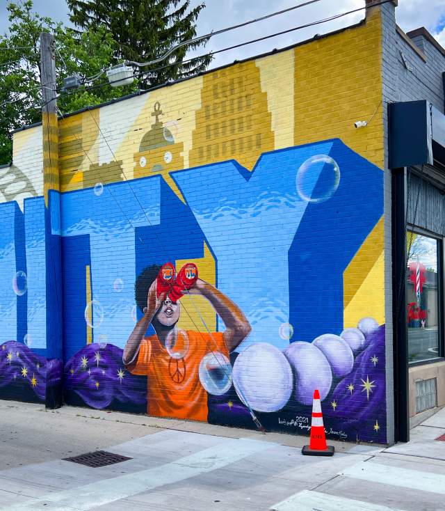 UNITY mural in Southeast Fort Wayne on Pontiac Street