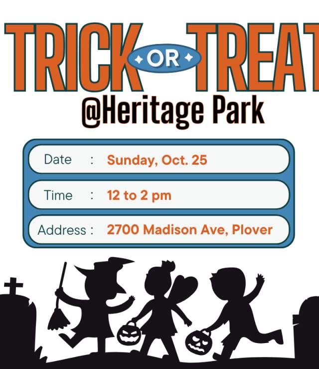 Trick or Treating at Heritage Park
