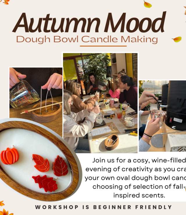 Autumn Mood: Dough Bowl Candle Making