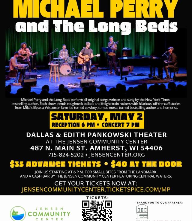 Michael Perry and The Long Beds at the Jensen Community Center