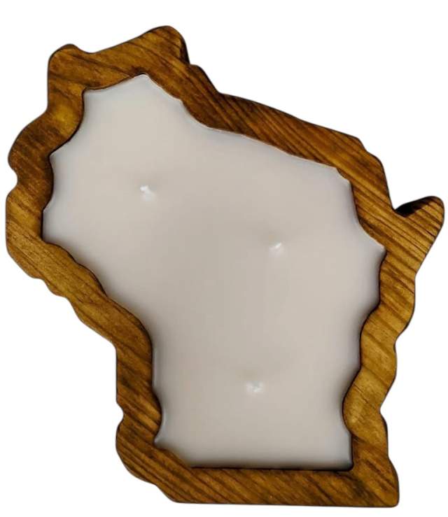 Wisconsin Charm: Create your own Wisconsin-state candle
