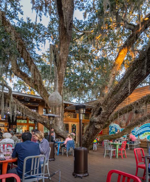 Mellow Mushroom is a pizza restaurant on St. Simons Island, GA.