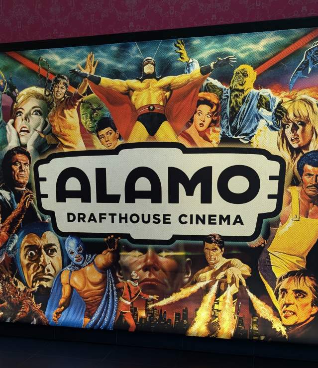 Alamo Drafthouse Cinema lobby sign