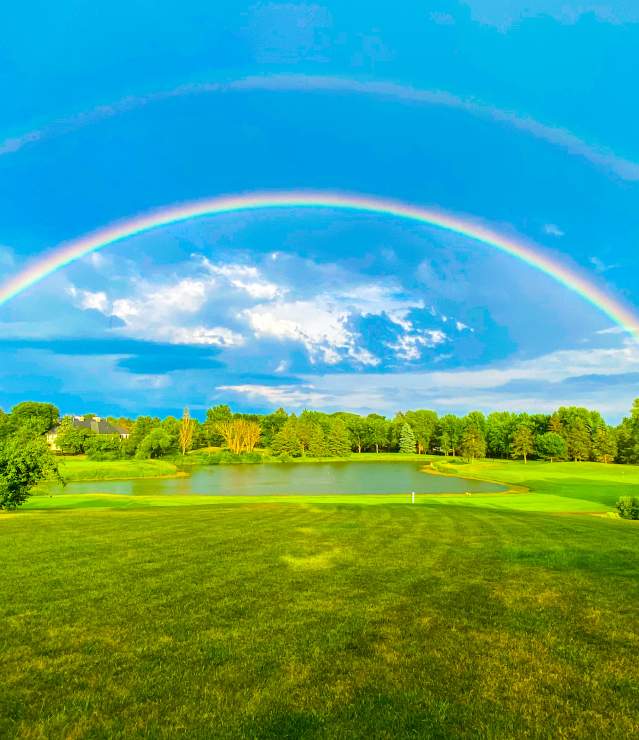 Backyard Rainbow at Prestwick