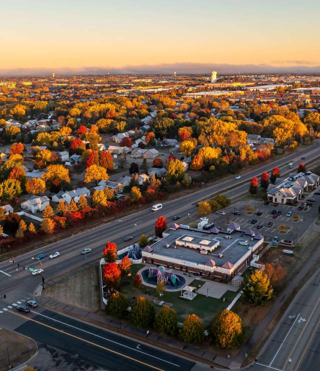Landscape aerial photo