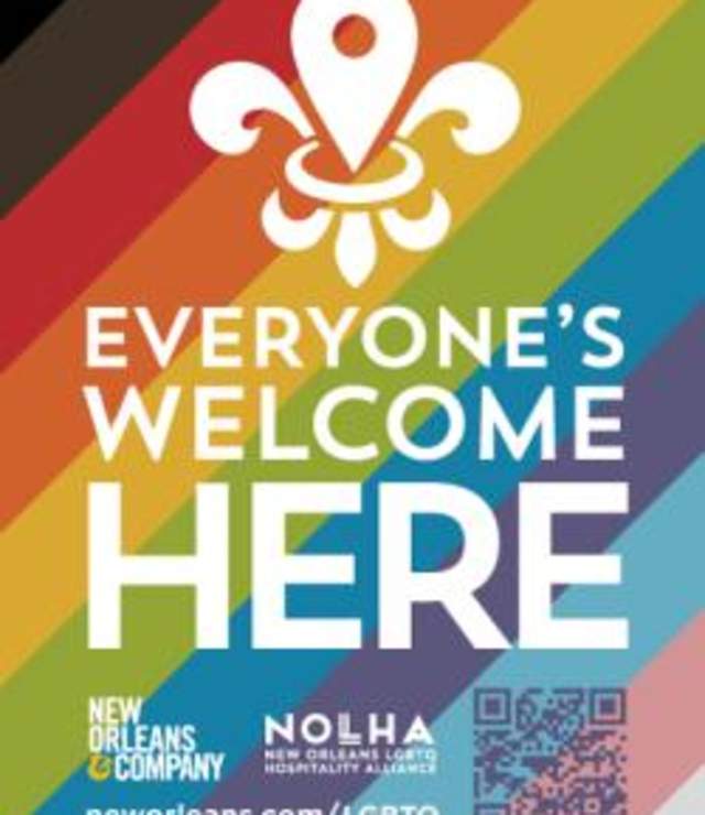 Everyone Welcome Here vertical