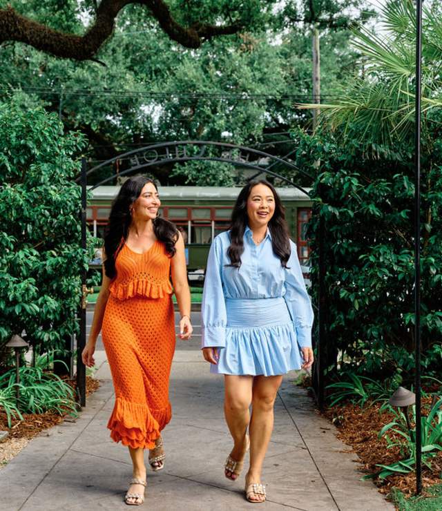 Walking into The Chloe on Saint Charles Avenue