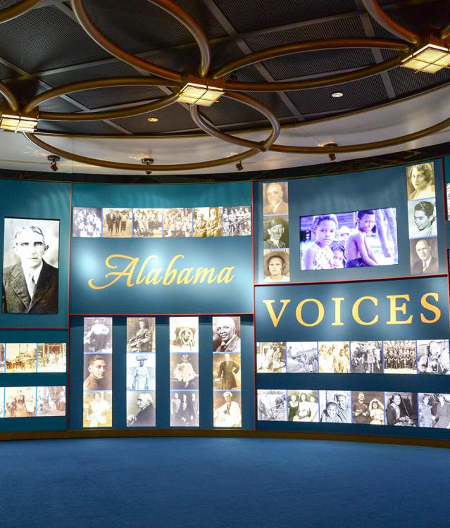 Alabama Voices Wall at Alabama Archives Building