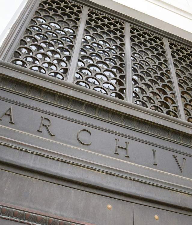 Archives Building door