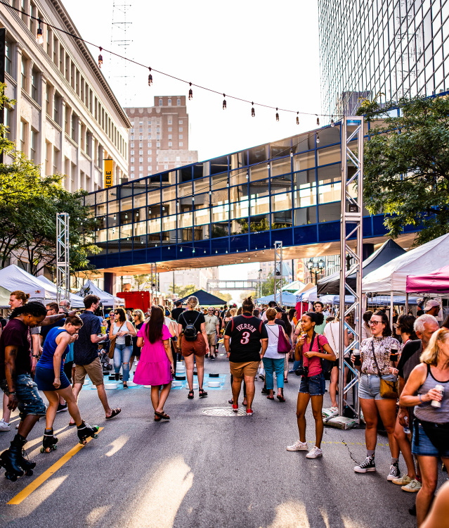 Street view of Westown Night Market